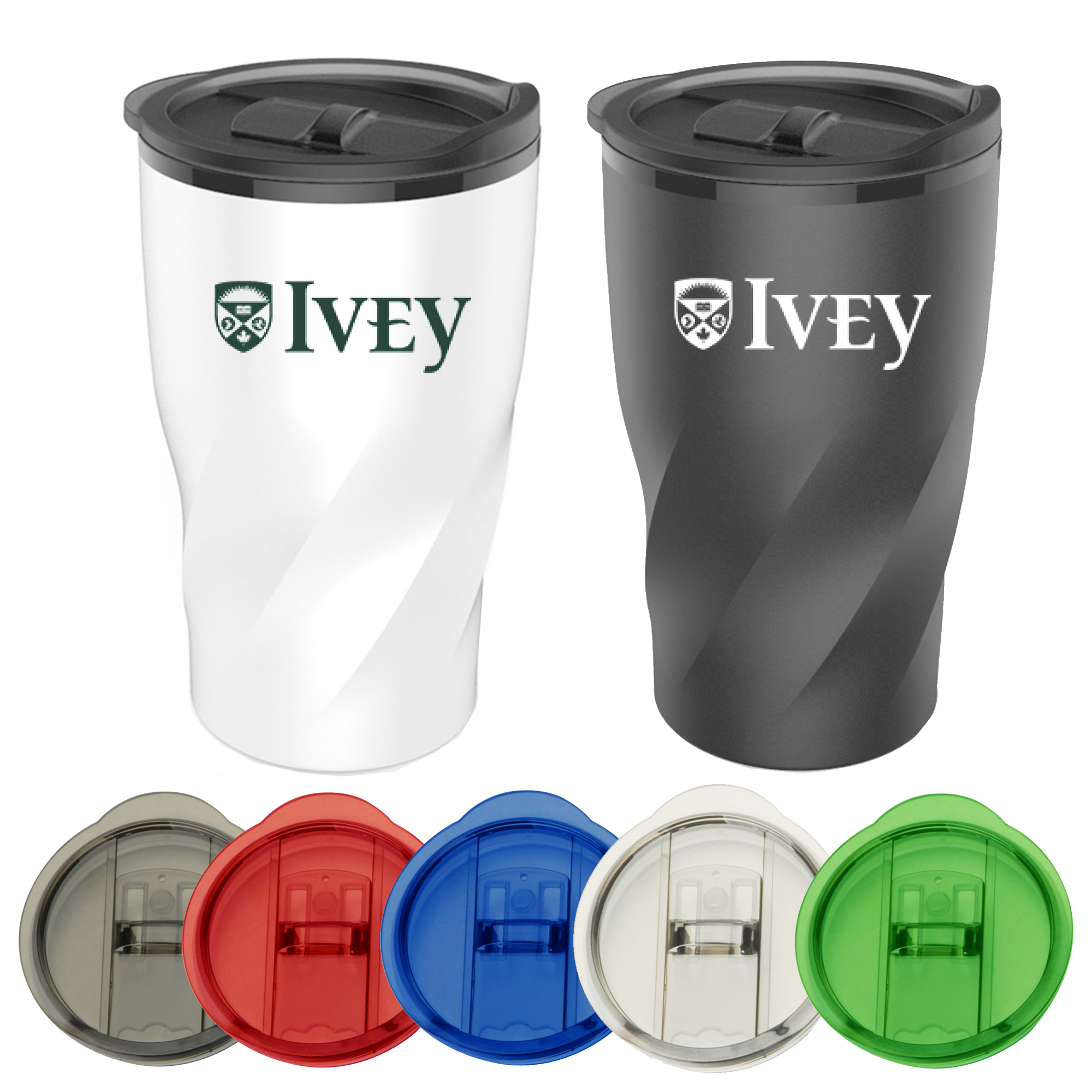 14 Oz. Stainless Steel Twisting Tumbler w/Lid 1