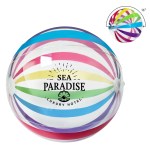 16" Multi-Color Stripe Beach Ball 1 16" Multi-Color Stripe Beach Ball 1