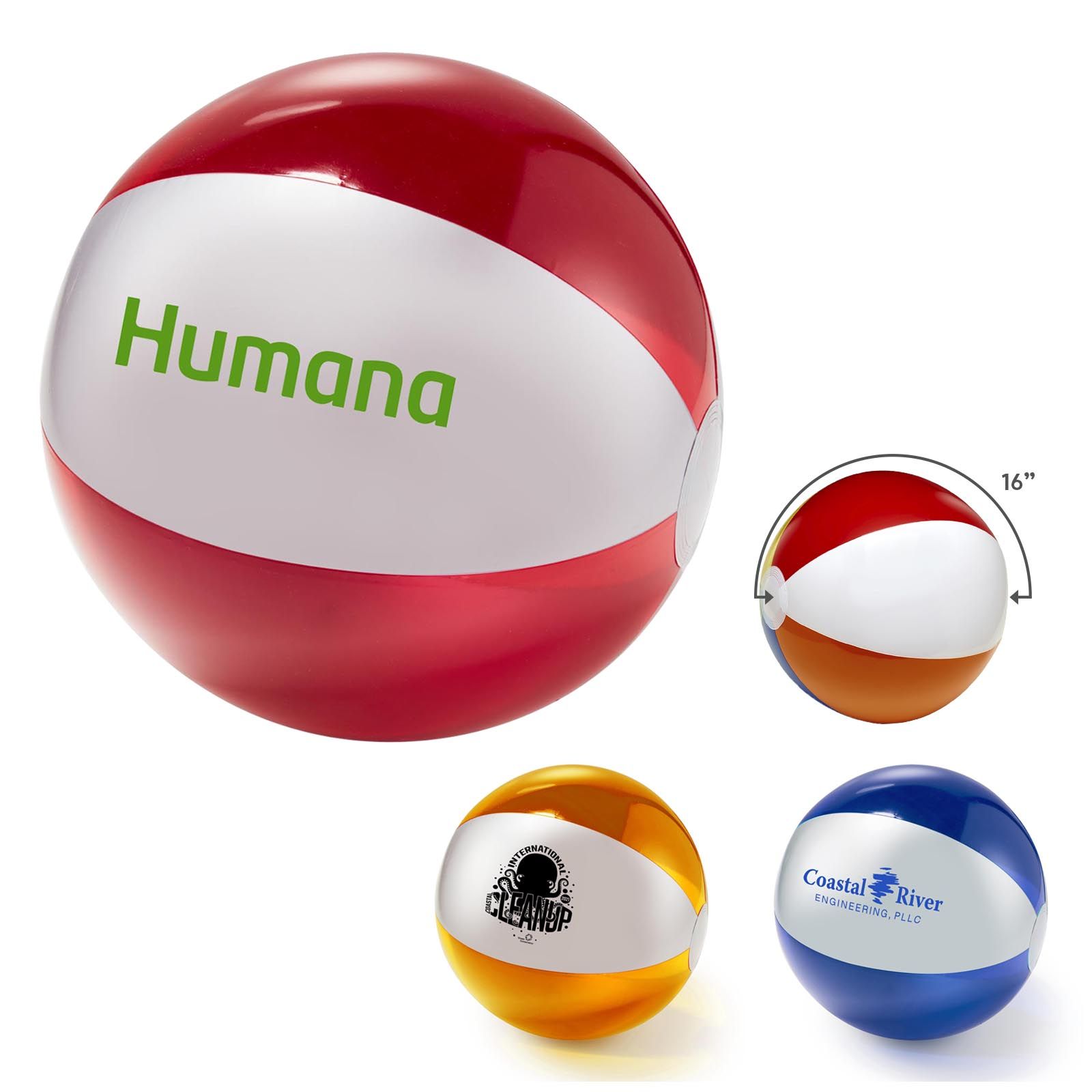 16%27%27 Translucent Two Tone Beach Ball 1