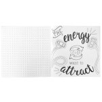 Inspirational Coloring Book & 8-Color Pencil Set - White Blank Interior View Inspirational Coloring Book & 8-Color Pencil Set - White Blank Interior View