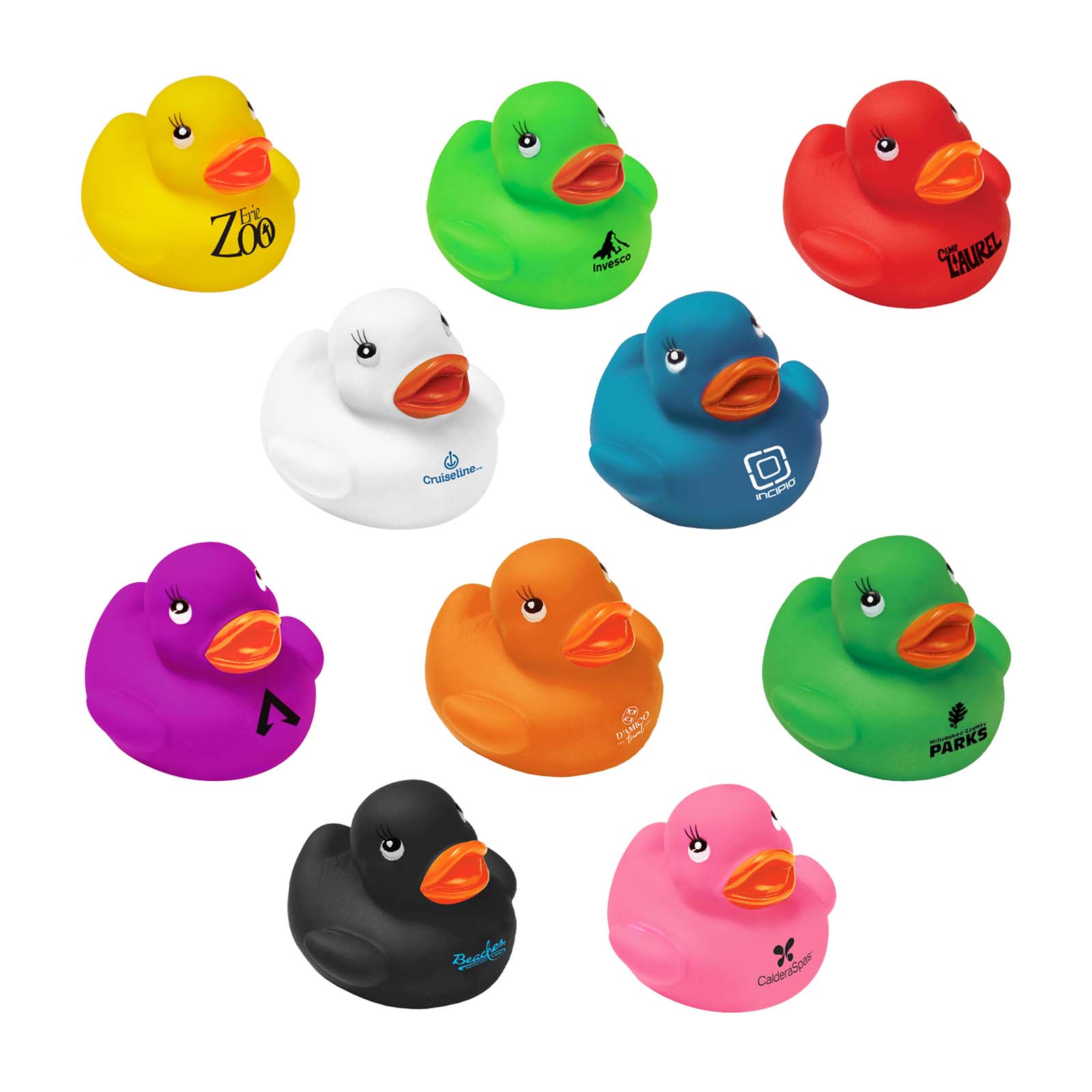 2" Colorful Rubber Ducks 1