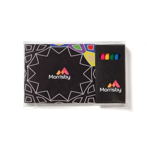 Jornikolor Black Cover Adult Coloring Book & 6-Color Pencil Set To-Go 1 Jornikolor Black Cover Adult Coloring Book & 6-Color Pencil Set To-Go 1