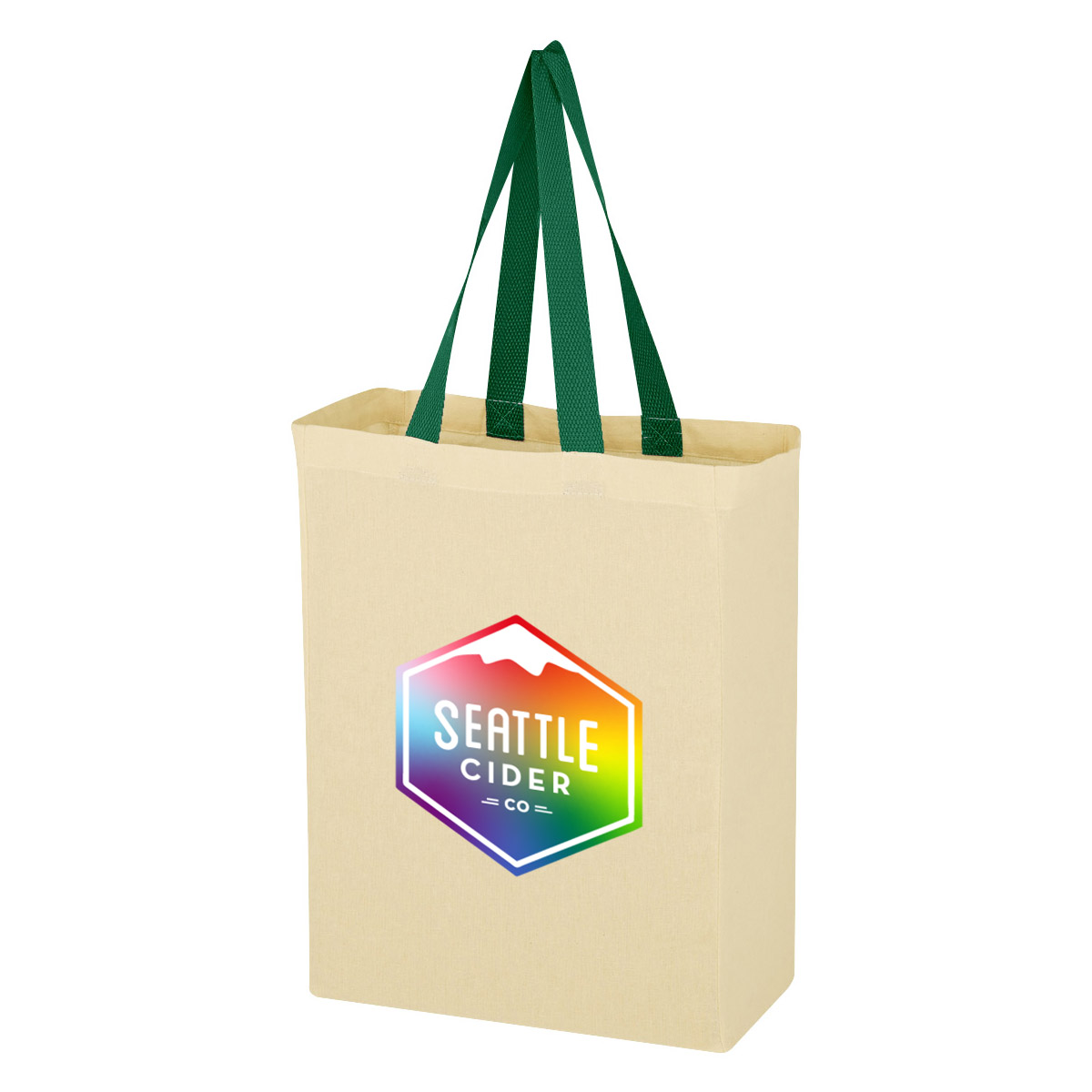 Natural Cotton Canvas Grocery Tote Bag 1