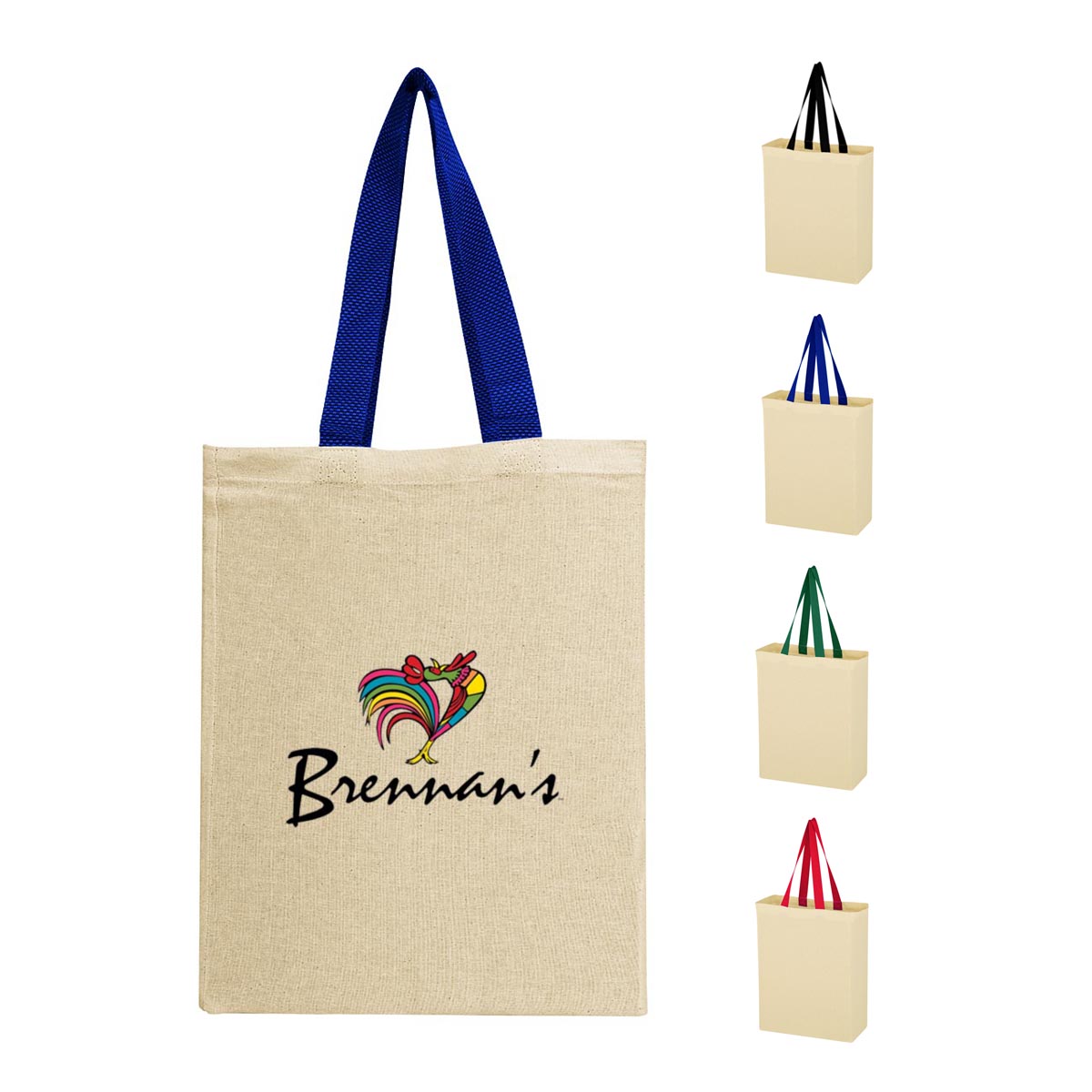 Natural Cotton Canvas Grocery Tote Bag 1