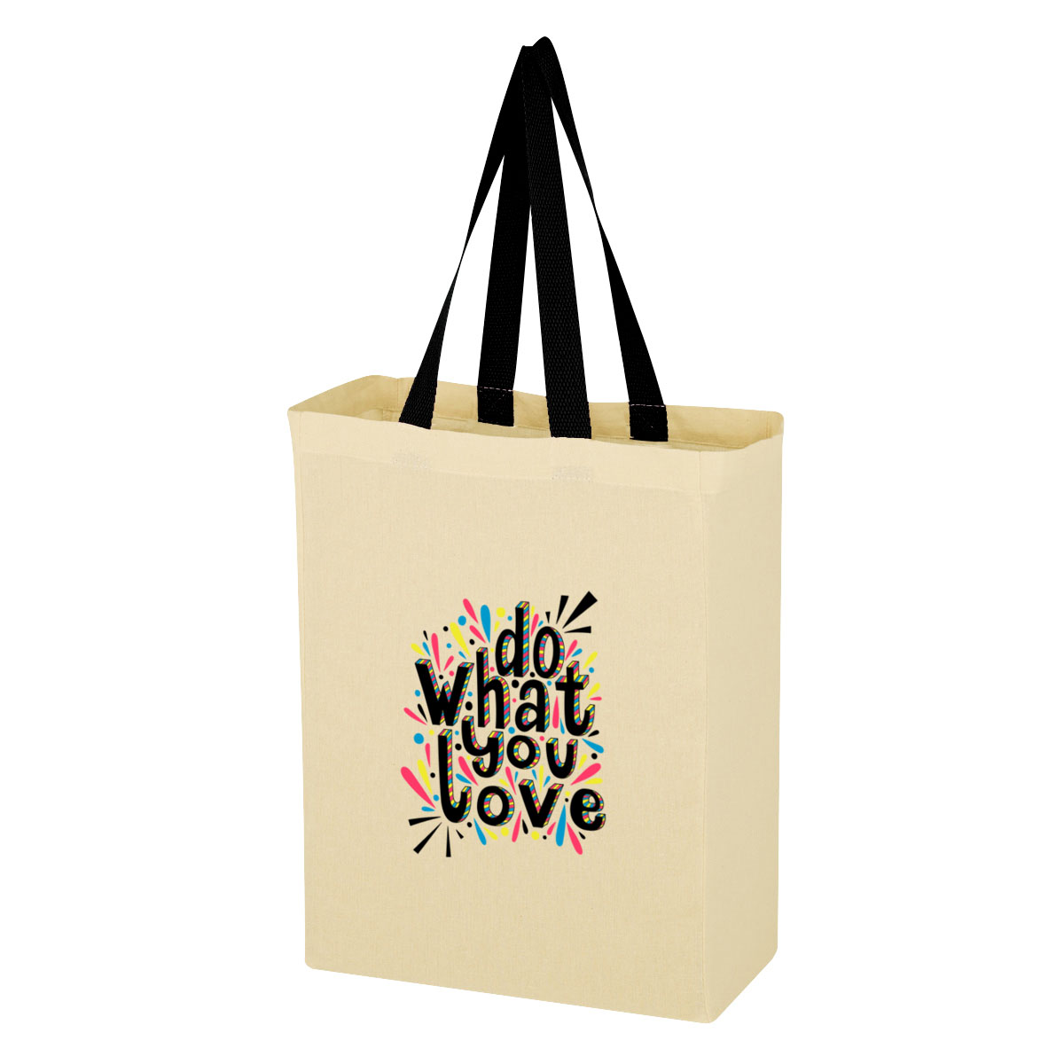 Natural Cotton Canvas Grocery Tote Bag 1
