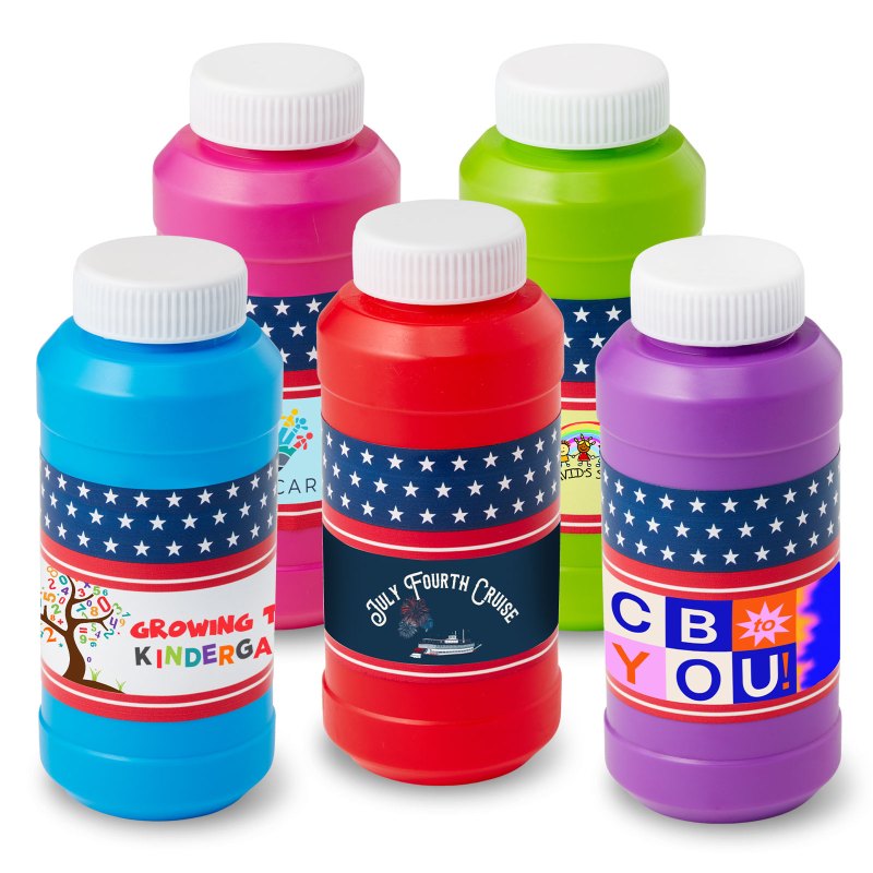 8 oz. Patriotic Bubbles with Full-Color Digital Label 1 8 oz. Patriotic Bubbles with Full-Color Digital Label 1