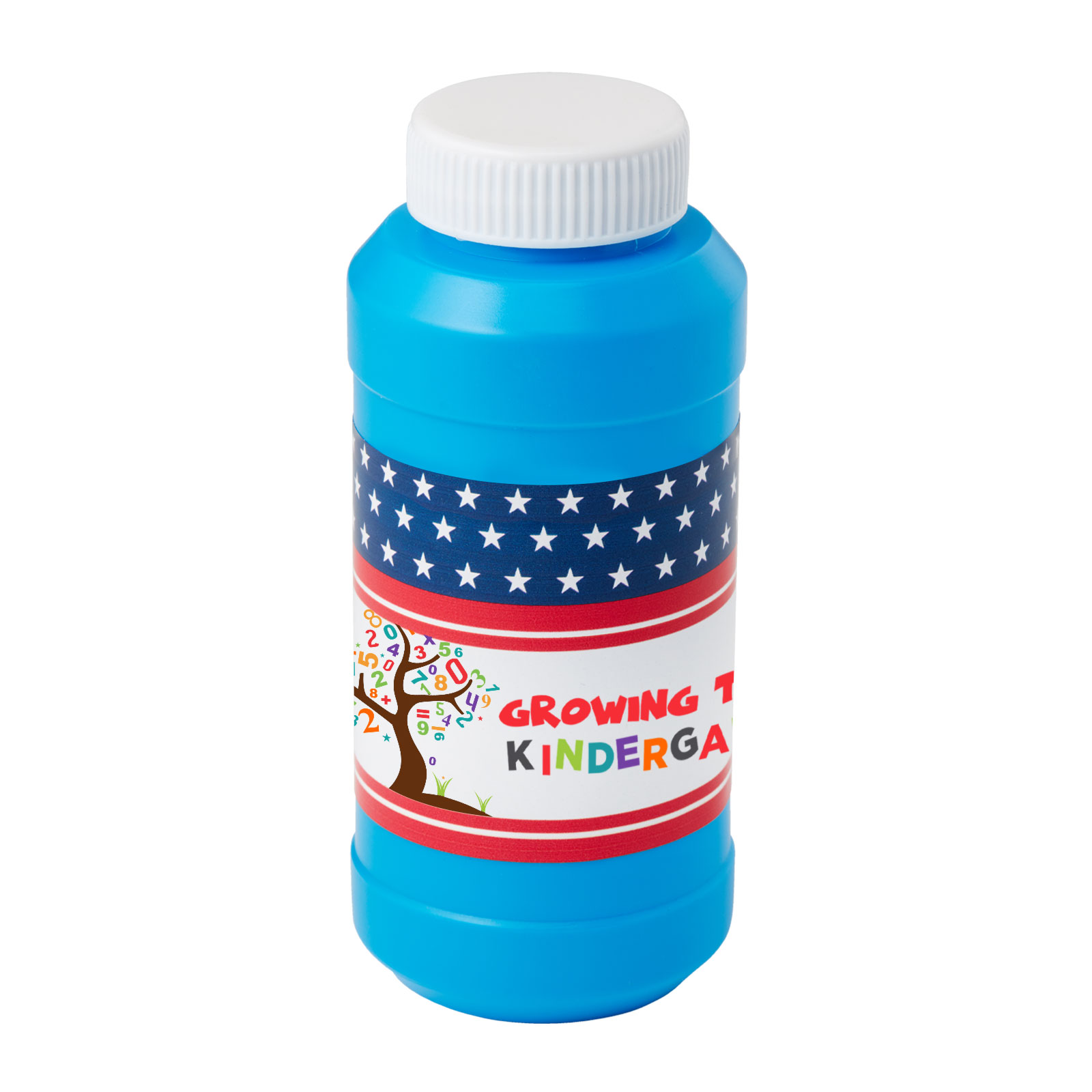 8 oz. Patriotic Bubbles with Full-Color Digital Label 1