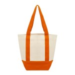 Jornikolor Small Starboard Recycled 10 oz. Cotton Tote Bag - Natural/Orange Blank Jornikolor Small Starboard Recycled 10 oz. Cotton Tote Bag - Natural/Orange Blank