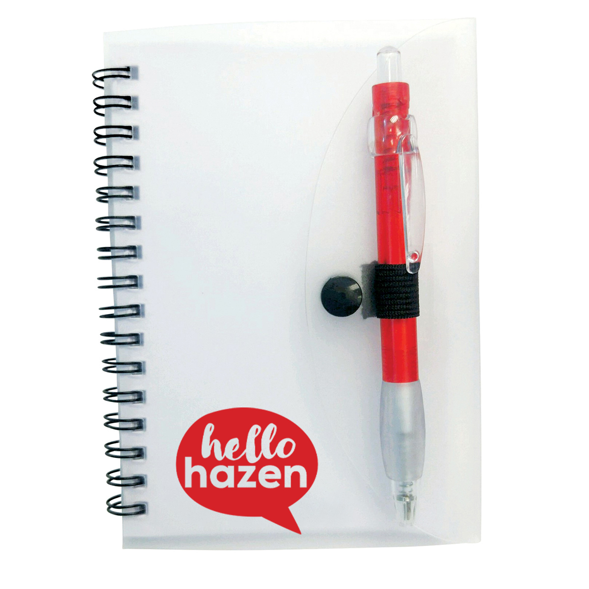 Eco Spiral Notebook with Cardinal Pen 1