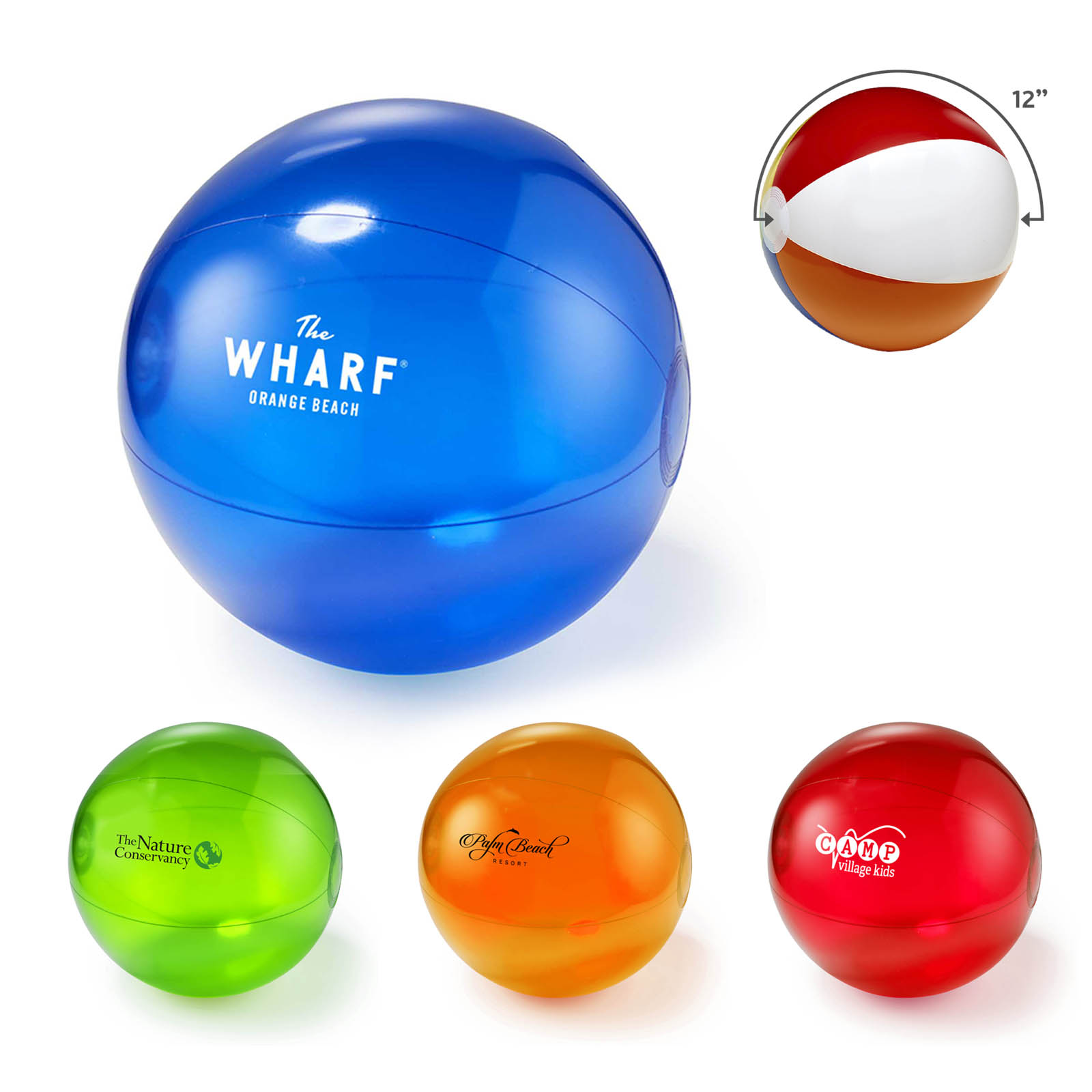 12" Translucent Beach Ball 1
