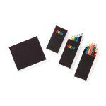 Black Custom Cover Adult Coloring Book & 6-Color Pencil Set To-Go 2 Black Custom Cover Adult Coloring Book & 6-Color Pencil Set To-Go 2