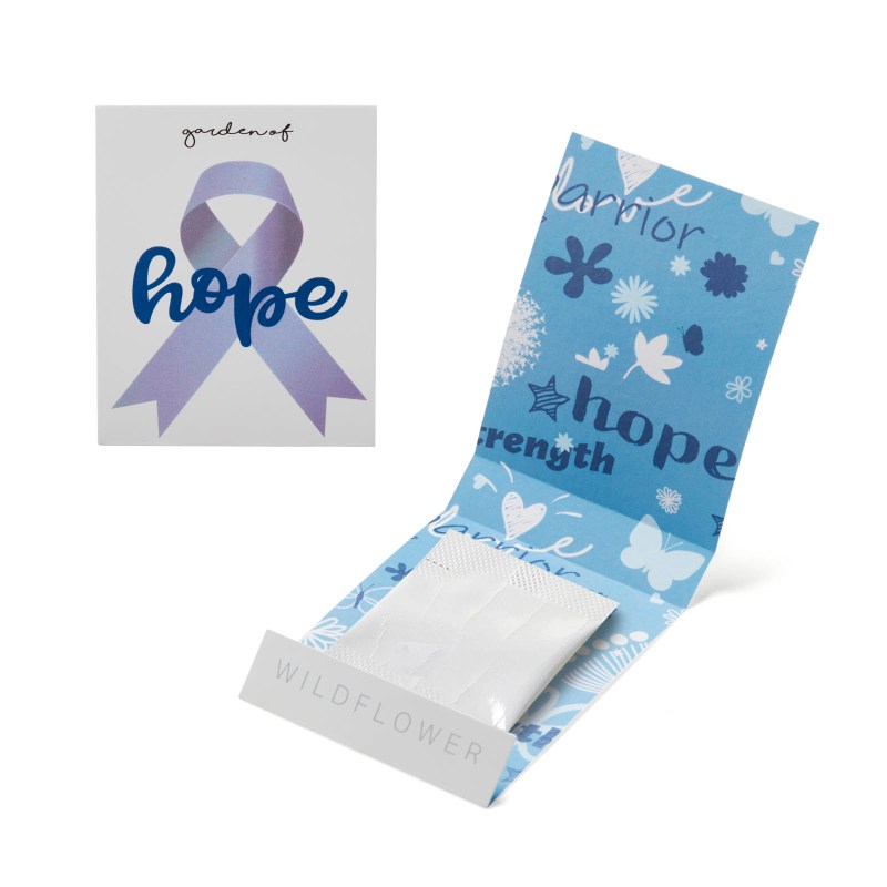 Blue Ribbon Garden of Hope Matchbook 1 Blue Ribbon Garden of Hope Matchbook 1