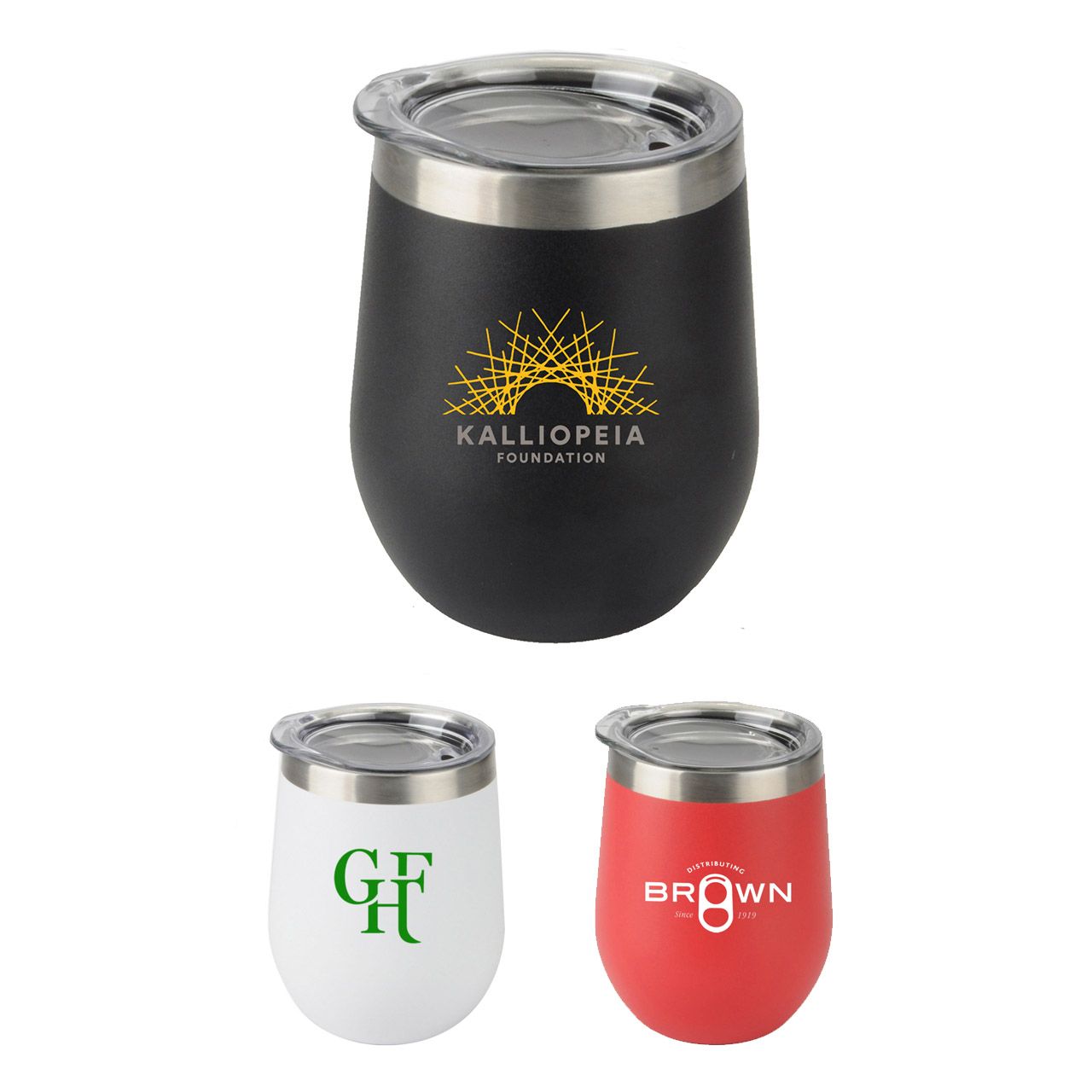 12 Oz. Stainless Steel Wine Tumbler 1