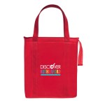 Full Color Non-Woven Insulated Tote Bag - Red Full Color Non-Woven Insulated Tote Bag - Red