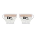Coffee Cup Mints & Picks - Frosted Clear Loho Coffee Cup Mints & Picks - Frosted Clear Loho