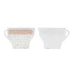 Coffee Cup Mints & Picks - Frosted White/Solid White Coffee Cup Mints & Picks - Frosted White/Solid White