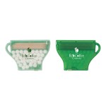 Coffee Cup Mints & Picks - Frosted White/Translucent Green Coffee Cup Mints & Picks - Frosted White/Translucent Green
