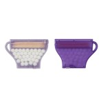 Coffee Cup Mints & Picks - Frosted White/Translucent Purple Coffee Cup Mints & Picks - Frosted White/Translucent Purple