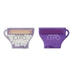Coffee Cup Mints & Picks - Frosted White/Translucent Purple Coffee Cup Mints & Picks - Frosted White/Translucent Purple