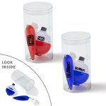 2-1/4" Small Spoon & 1-1/2" Bobber in Clear Tube 1 2-1/4" Small Spoon & 1-1/2" Bobber in Clear Tube 1