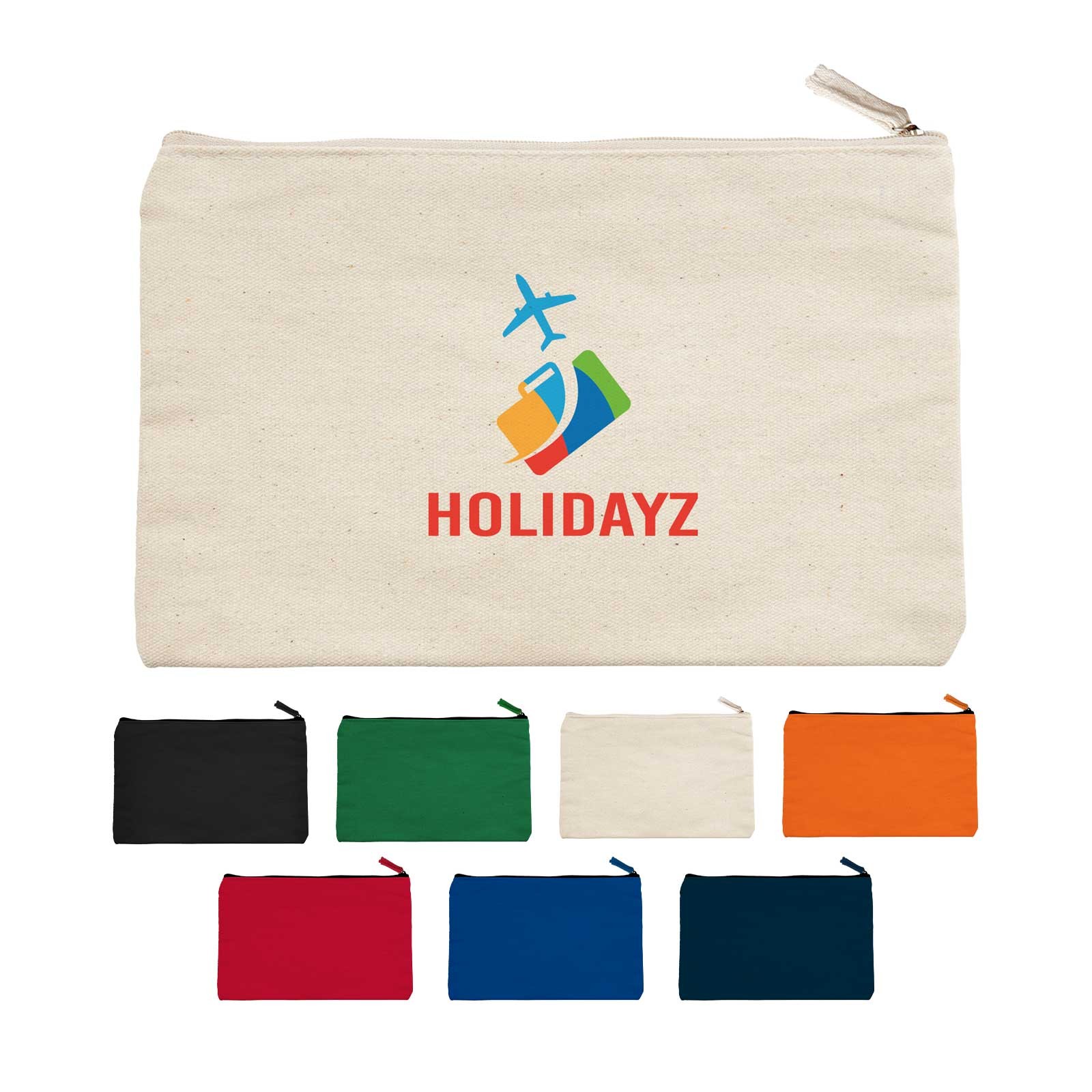 JORNIKOLOR 12 oz. Canvas Zippered Pouch 1
