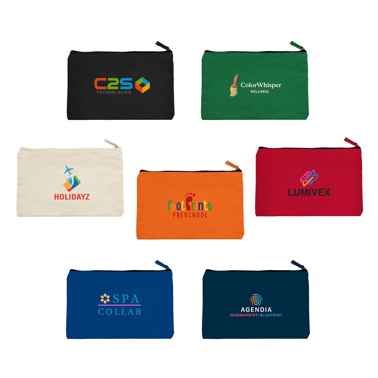 JORNIKOLOR 12 oz. Canvas Zippered Pouch 1