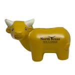 Longhorn Cow Shape Stress Ball - Brown/White Logo Longhorn Cow Shape Stress Ball - Brown/White Logo