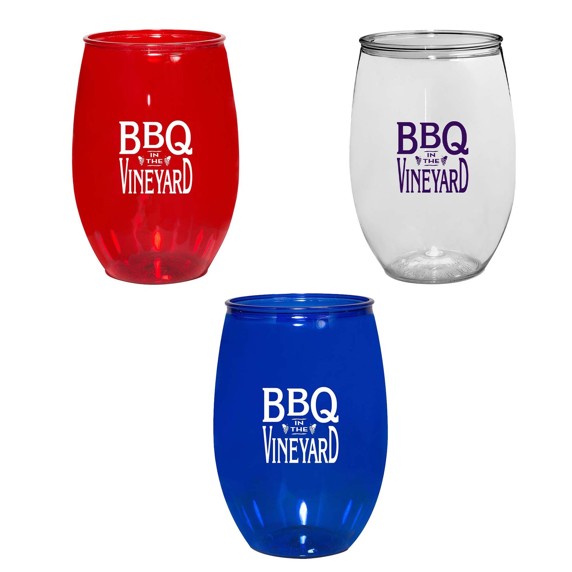 16 Oz. PET Stemless Wine Glass 1