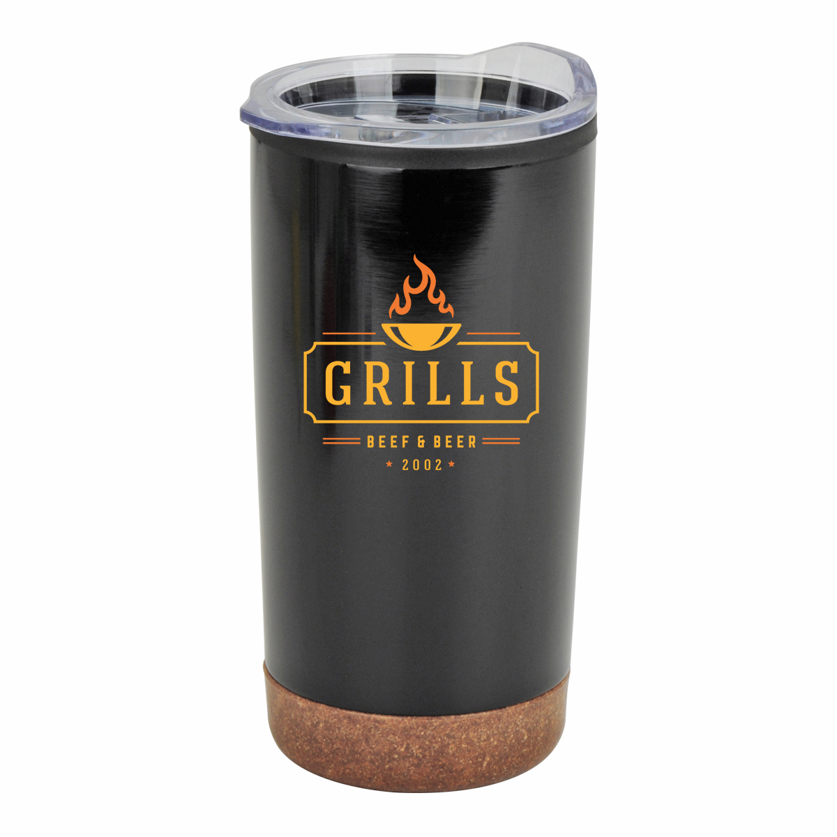 JORNIKOLOR 20 Oz. Stainless Steel PP Cork Base Tumbler 1