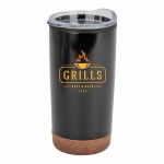 JORNIKOLOR 20 Oz. Stainless Steel PP Cork Base Tumbler - Black JORNIKOLOR 20 Oz. Stainless Steel PP Cork Base Tumbler - Black