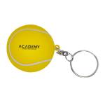 Tennis Ball Stress Reliever Keychain - White/Black Tennis Ball Stress Reliever Keychain - White/Black