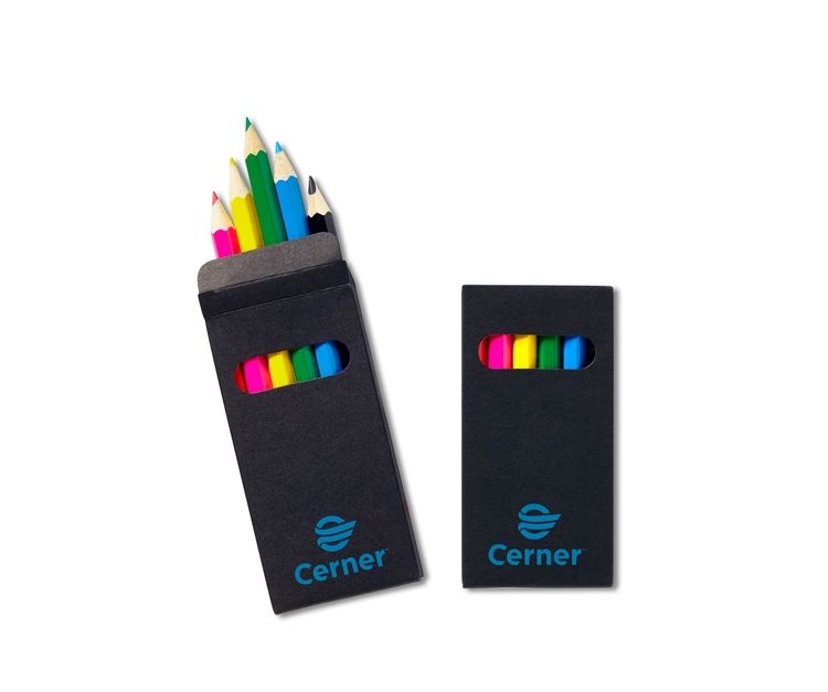 6 Color Wooden Pencil Set in Black Box 1 6 Color Wooden Pencil Set in Black Box 1