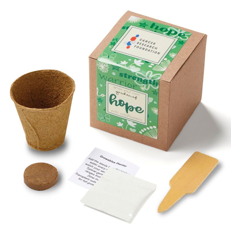 Garden of Hope Planter in Kraft Gift Box (Green) 1 Garden of Hope Planter in Kraft Gift Box (Green) 1