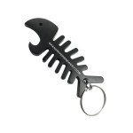 Big Fish Bone Bottle Opener & Cord Winder Keychain 1 Big Fish Bone Bottle Opener & Cord Winder Keychain 1