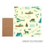 Bee's Wrap Single Medium Wrap (10" X 11") - Kraft Brown/Various Bee's Wrap Single Medium Wrap (10" X 11") - Kraft Brown/Various