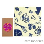 Bee's Wrap Single Medium Wrap (10" X 11") - Kraft Brown/Various Bee's Wrap Single Medium Wrap (10" X 11") - Kraft Brown/Various