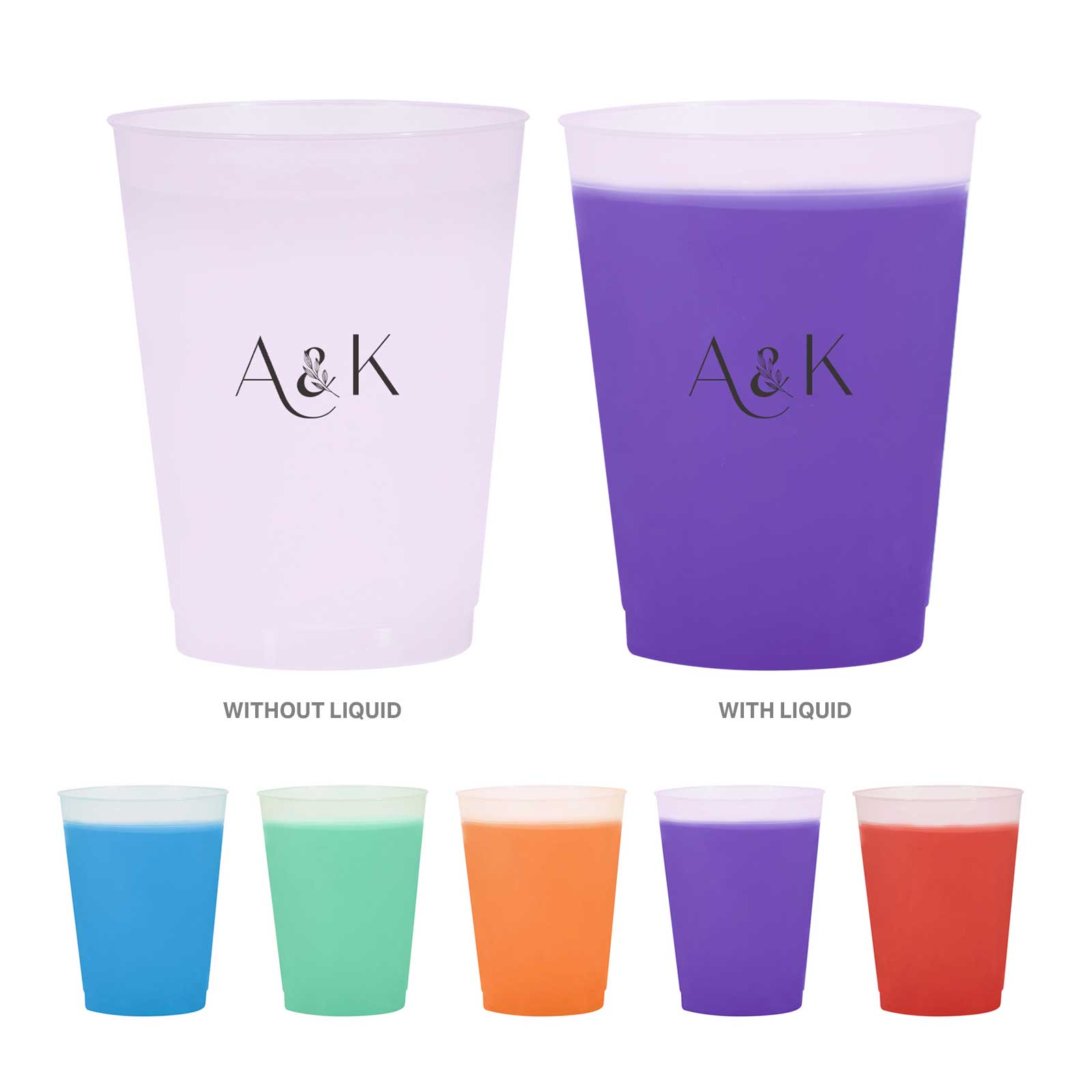 16 oz. Frosted Mood Reusable Flex Stadium Cup 1