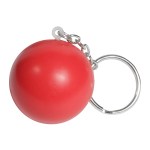 Round Stress Ball Keychain - Red Blank Round Stress Ball Keychain - Red Blank