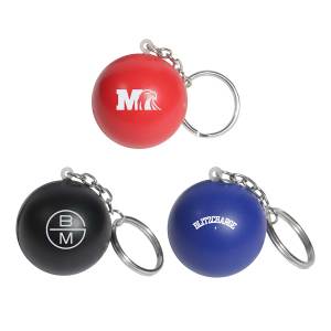 Round Stress Ball Keychain 1 Round Stress Ball Keychain 1