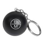 Round Stress Ball Keychain - Black Round Stress Ball Keychain - Black