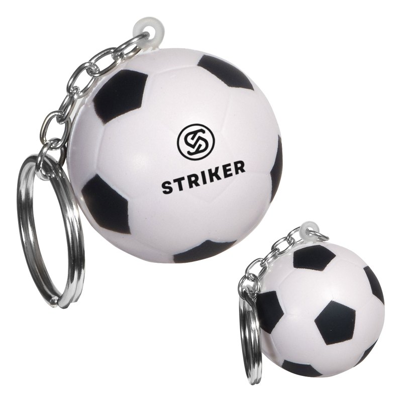 Soccer Ball Stress Reliever Keychain 1 Soccer Ball Stress Reliever Keychain 1