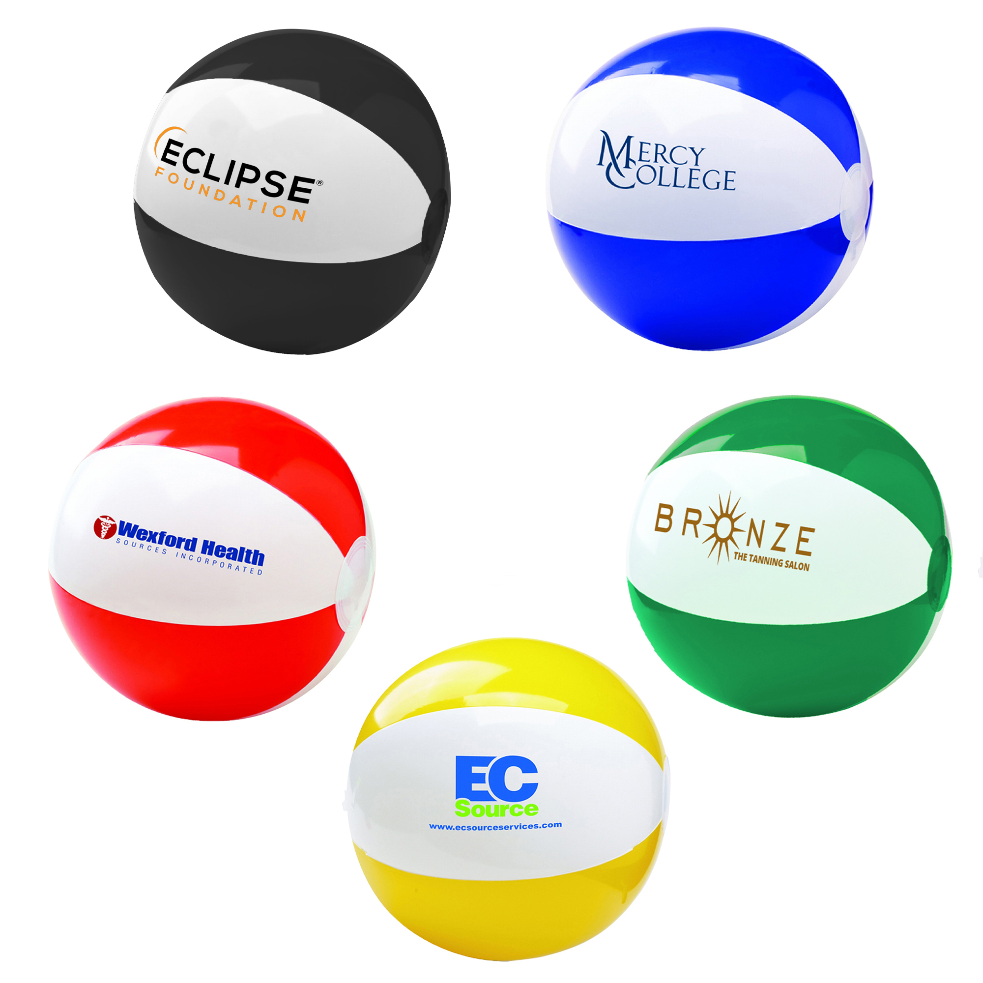 6" Two-Tone Beach Ball 1