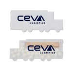 Tractor-Trailer Mints & Picks - Frosted White/Solid White Tractor-Trailer Mints & Picks - Frosted White/Solid White