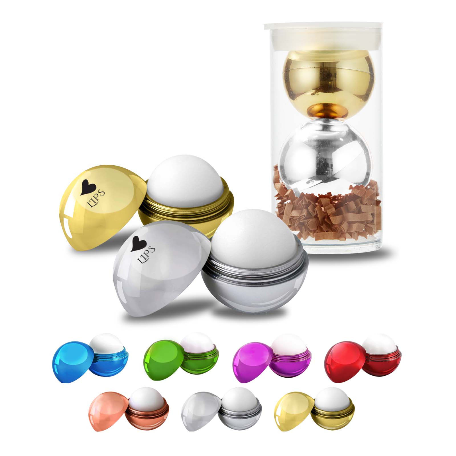 Metallic Lip Balm Set in Tube 1