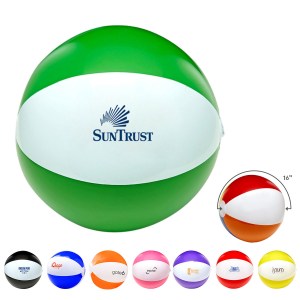 16" Two-Tone Beach Ball Inflate 1 16" Two-Tone Beach Ball Inflate 1