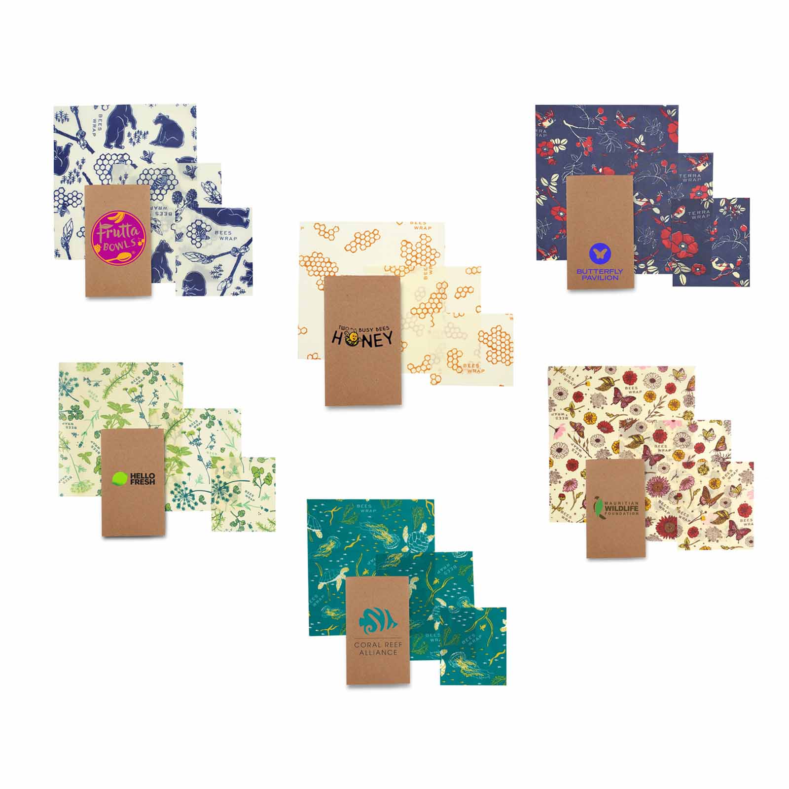Set of 3 Bee%27s Wrap 1