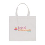 Full Color Non Woven Mini Shopper Recycled Tote Bag - White Full Color Non Woven Mini Shopper Recycled Tote Bag - White