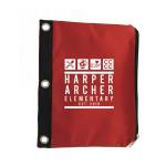 Zippered Pouch for 3-Ring Binder - Red Logo Zippered Pouch for 3-Ring Binder - Red Logo