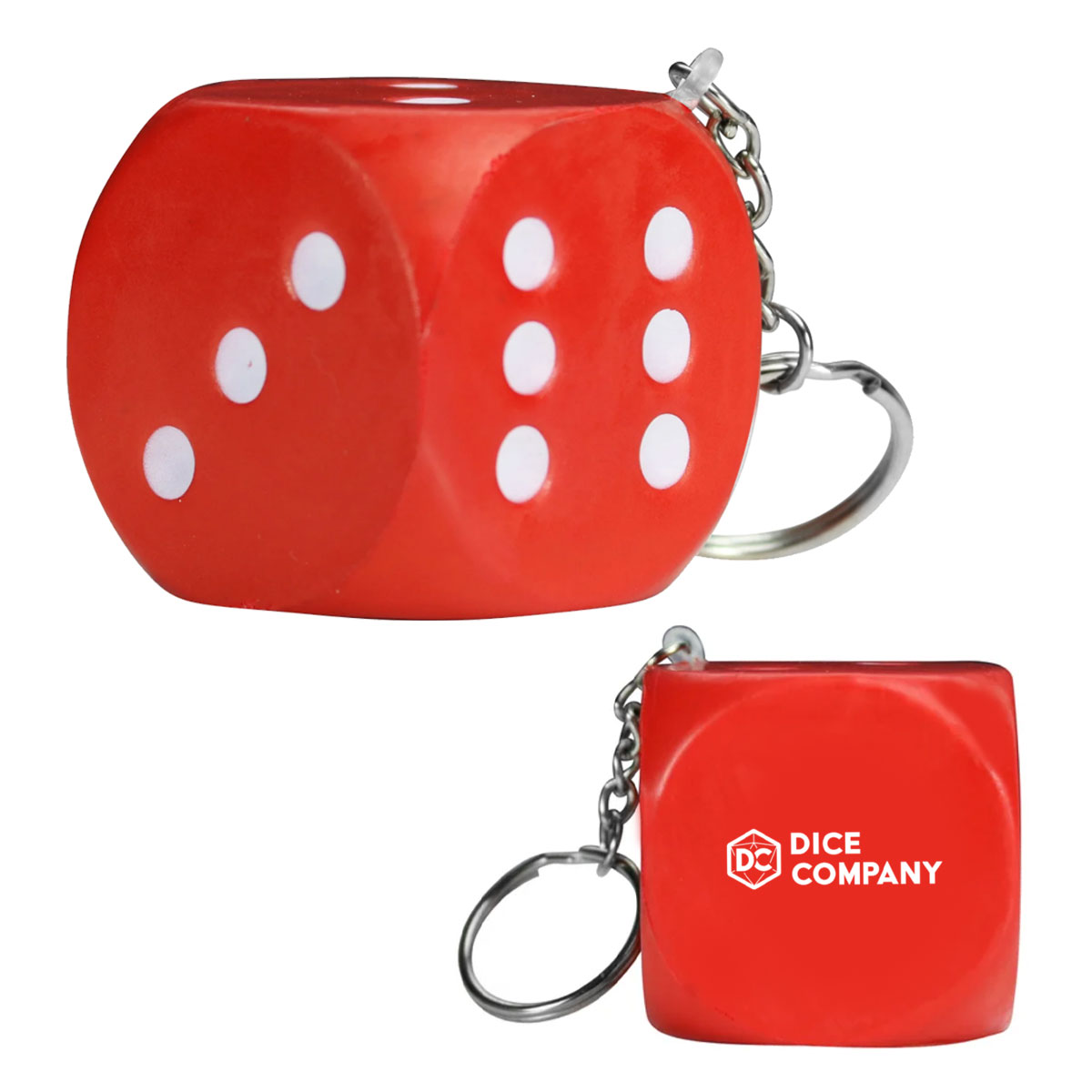 Dice Stress Ball Keychain 1