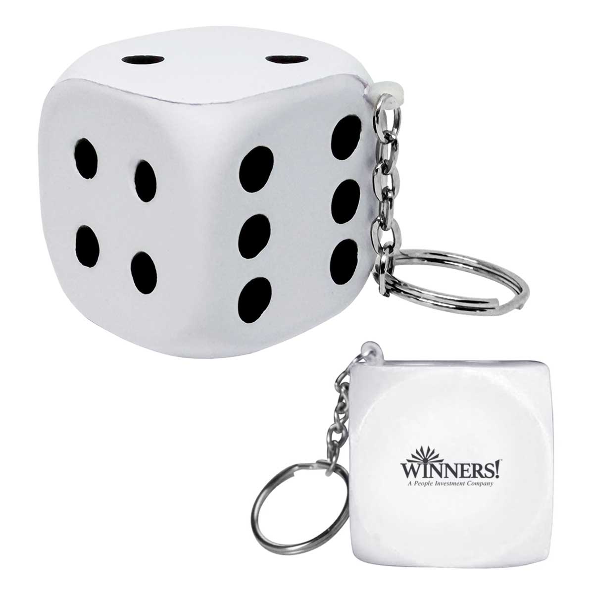 Dice Stress Ball Keychain 1